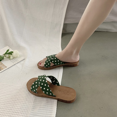 Papuci casual dama cu bretele incrucisate