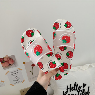 Papuci de dama colorati din silicon cu aplicatie