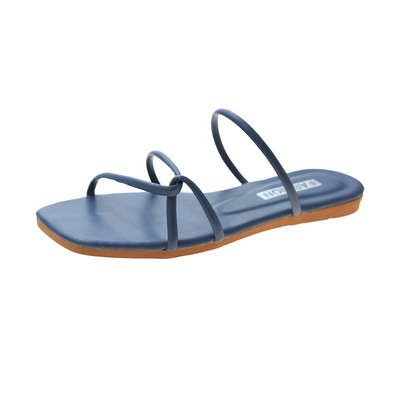 Sieviešu ikdienas čības no eko ādas - plakana zole