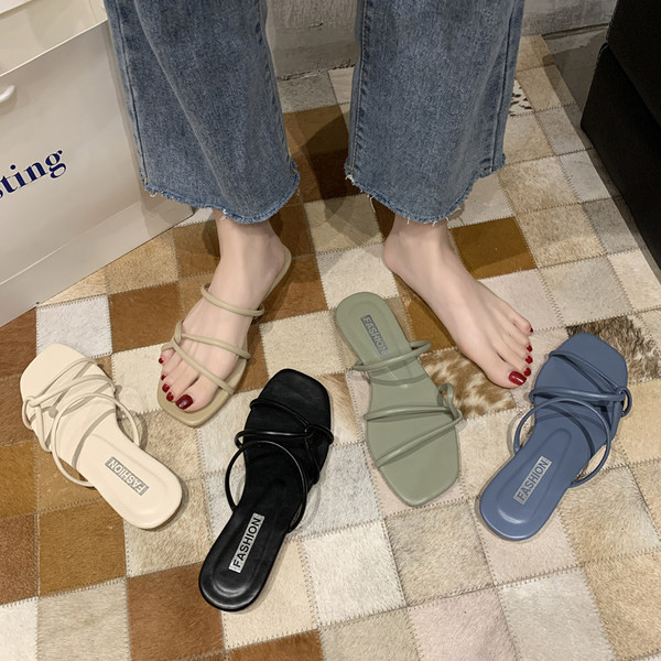 Sieviešu ikdienas čības no eko ādas - plakana zole