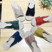 Papuci casual dama din piele intoarsa ecologica