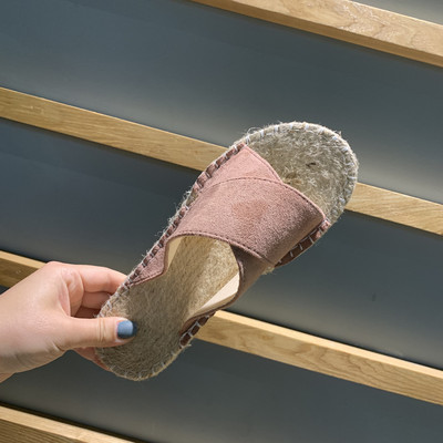 Papuci casual dama din piele intoarsa ecologica