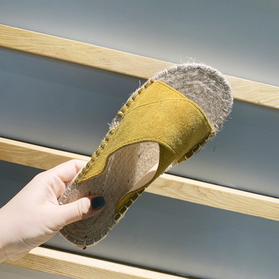 Papuci casual dama din piele intoarsa ecologica