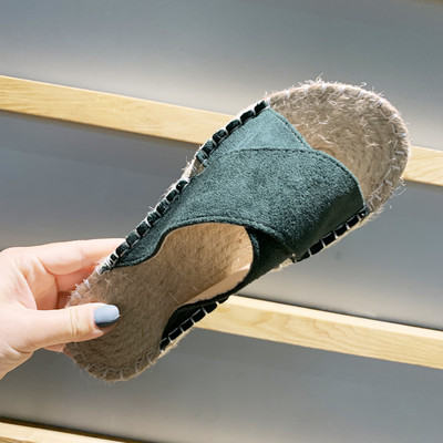 Papuci casual dama din piele intoarsa ecologica