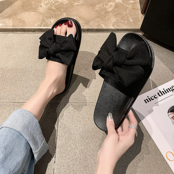 Model nou de papuci de dama cu panglica si talpa plata - mai multe culori