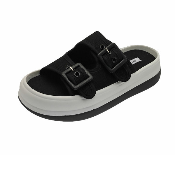 Γυναικείες παντόφλες σε διάφορα χρώματα με αγκράφα