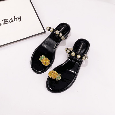 Sieviešu čības ar pērlēm un 3D apdari