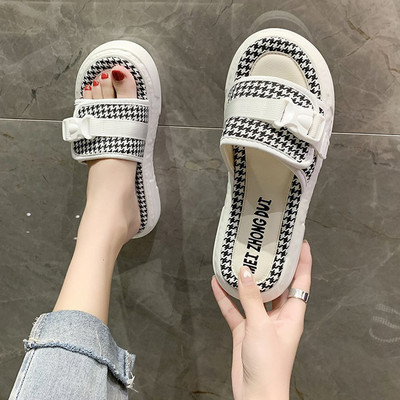 Model nou de papuci casual dama cu talpa plata in trei culori