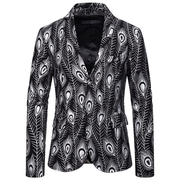 Ανδρικό κομψό σακάκι σλιμ σχέδιο