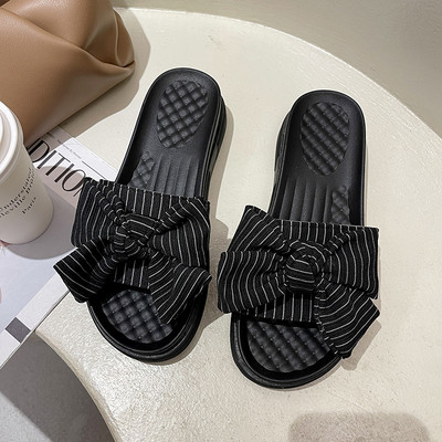 Papuci casual dama cu panglica - in trei culori