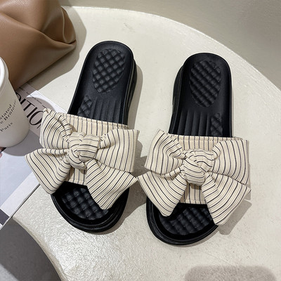 Papuci casual dama cu panglica - in trei culori