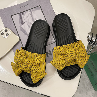 Papuci casual dama cu panglica - in trei culori