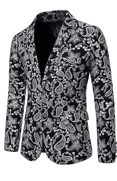 Jachetă bărbătească elegantă cu model și nasturi