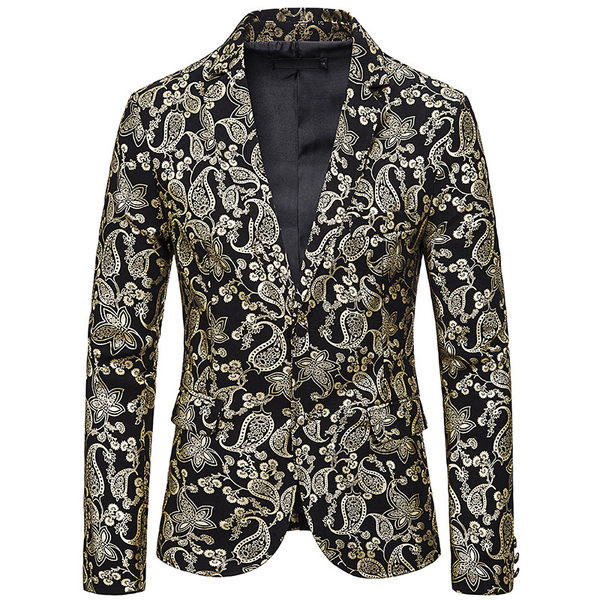 Jachetă bărbătească elegantă cu model și nasturi