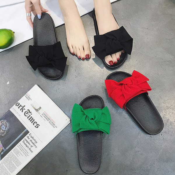 Papuci casual dama cu panglica si talpa plata in mai multe culori