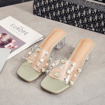 Papuci de dama actuali cu pietre si perle