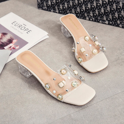 Papuci de dama actuali cu pietre si perle