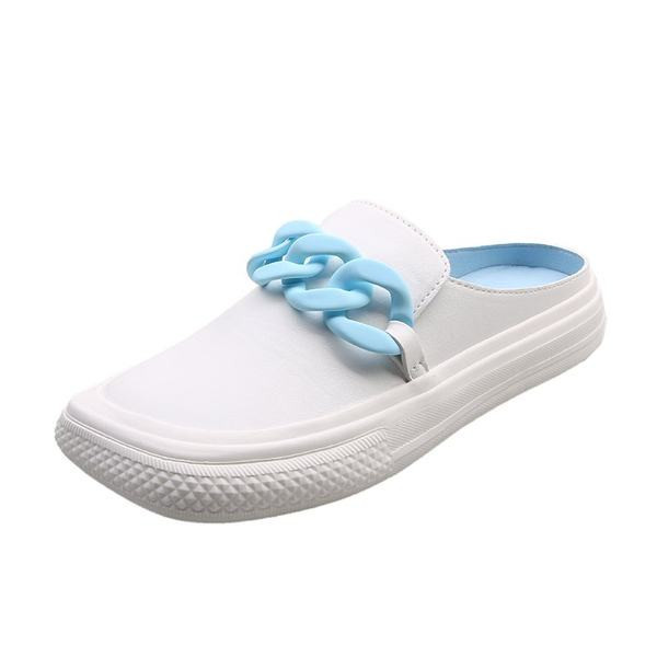 Papuci de dama cu catarama colorata in trei culori