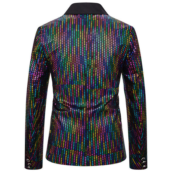 Jachetă bărbătească elegantă cu paiete și nasturi