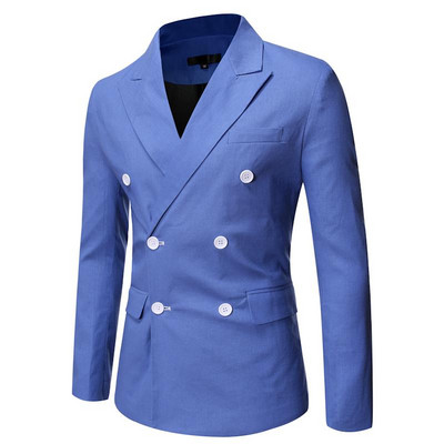 Ανδρικό casual σακάκι με κουμπιά σλιμ μοντέλο