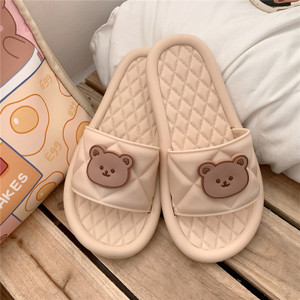 Sieviešu gumijas čības ar 3D aplikāciju divās krāsās