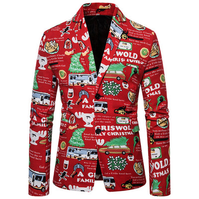 Ανδρικό μοντέρνο μπουφάν προσαρμοσμένο μοντέλου με τύπωμα