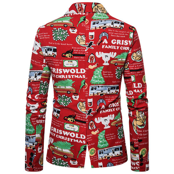 Ανδρικό μοντέρνο μπουφάν προσαρμοσμένο μοντέλου με τύπωμα