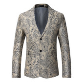 Jachetă bărbătească stilată cu model montat cu nasturi