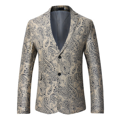 Jachetă bărbătească stilată cu model montat cu nasturi