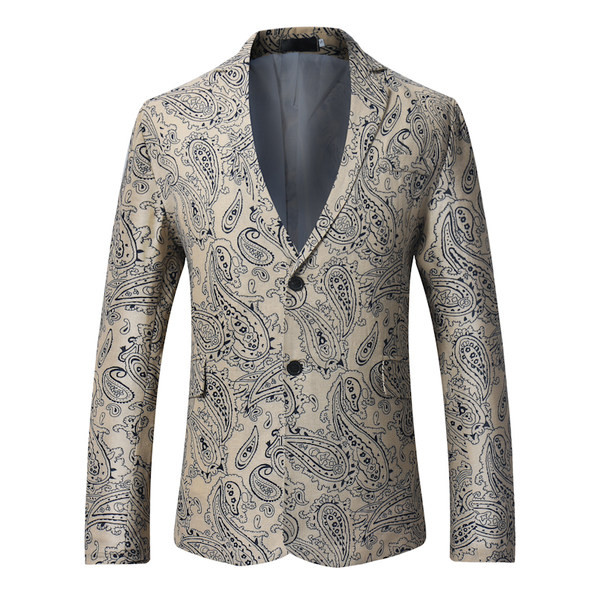 Jachetă bărbătească stilată cu model montat cu nasturi