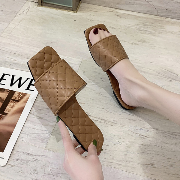 Papuci moderni din piele ecologica cu talpa plata