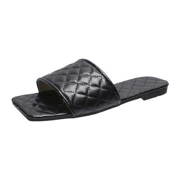 Papuci moderni din piele ecologica cu talpa plata