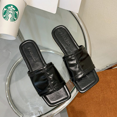 Νέο μοντέλο έκο δερμάτινες παντόφλες κλασικό μοντέλο