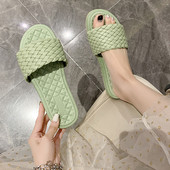 Papuci casual dama cu talpa plata - din piele ecologica