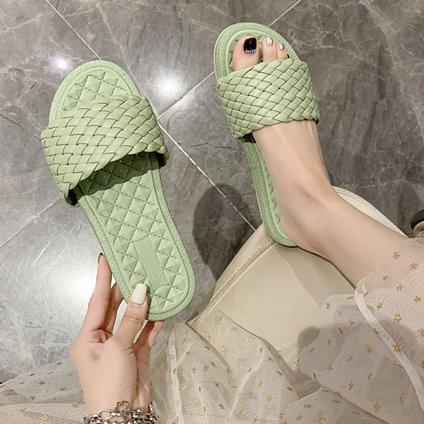 Papuci casual dama cu talpa plata - din piele ecologica