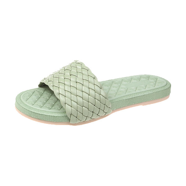 Papuci casual dama cu talpa plata - din piele ecologica