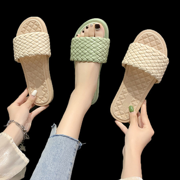 Papuci casual dama cu talpa plata - din piele ecologica