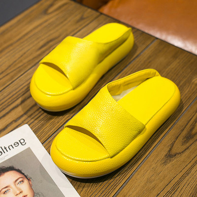 Papuci de vara cu platforma model simplu