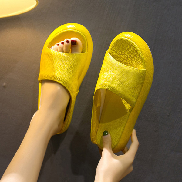 Papuci de vara cu platforma model simplu