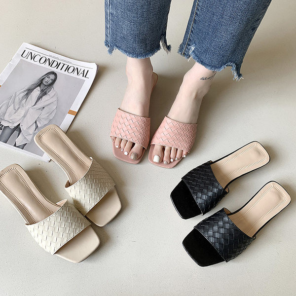 Sieviešu mākslīgās ādas čības trīs krāsās