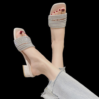 Model nou de papuci casual dama cu pietre in patru culori