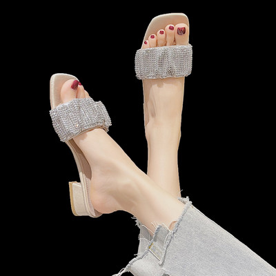 Model nou de papuci casual dama cu pietre in patru culori