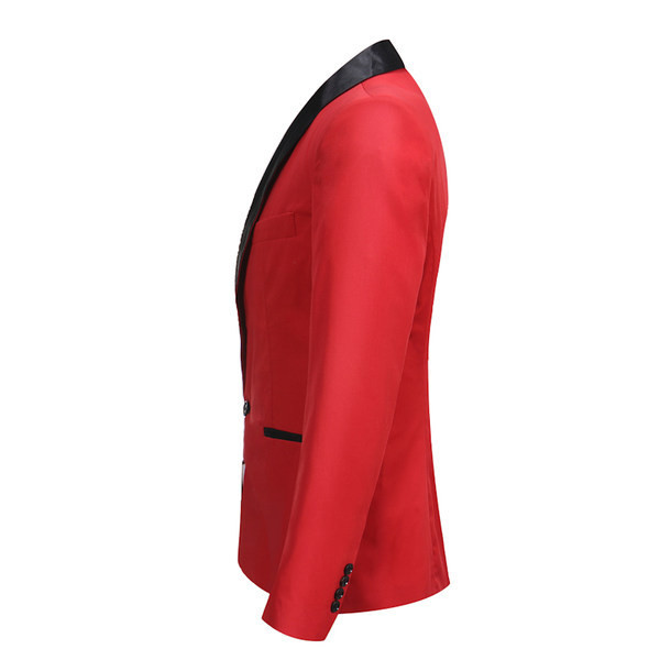 Elegantna muška jakna jednobojnog kroja s gumbom