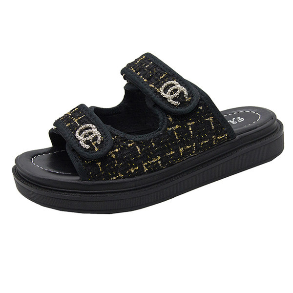 Papuci textile dama cu velcro