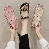 Papuci de dama cu talpa plate si ochiuri