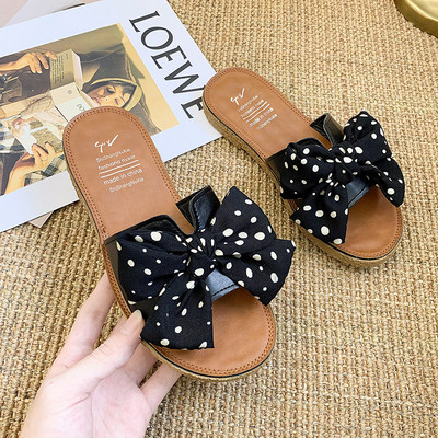 Papuci casual din piele ecologica cu panglica textila