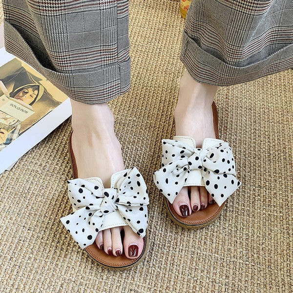 Papuci casual din piele ecologica cu panglica textila