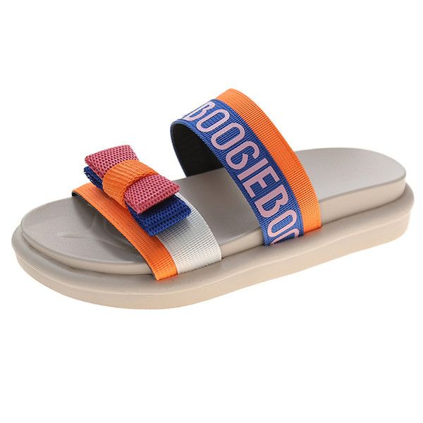 Papuci casual cu panglici textile