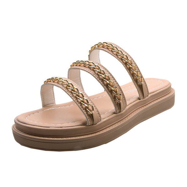 Papuci dama cu decor metalic in patru culori