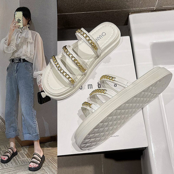 Papuci dama cu decor metalic in patru culori